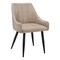 Monarch Specialties Dining Chair, Set Of 2, Side, Upholstered, Kitchen, Dining Room, Fabric, Metal, Beige, Black I 1188 - alternate 1